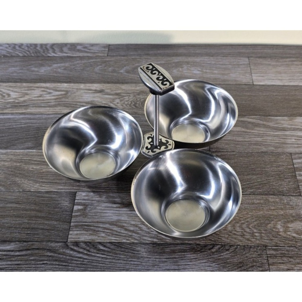 International Stainless Deluxe Condiment Caddy Relish Tray with Handle‎